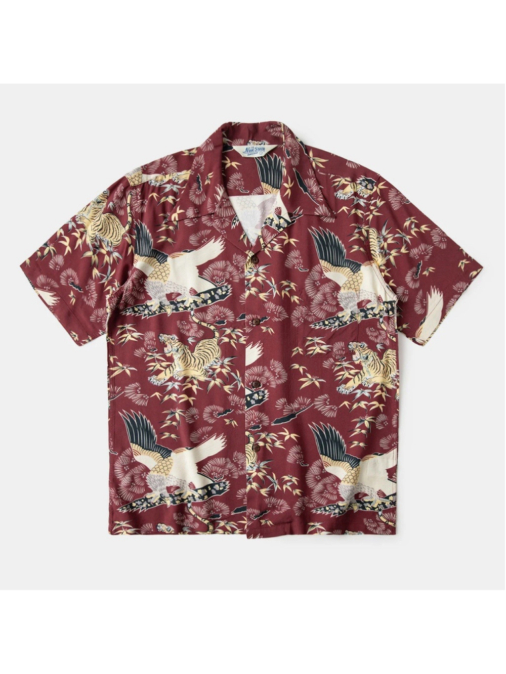 NON STOCK Vintage T-Shirt Print Shirt Men's Short Sleeve Shirt Cuban XL